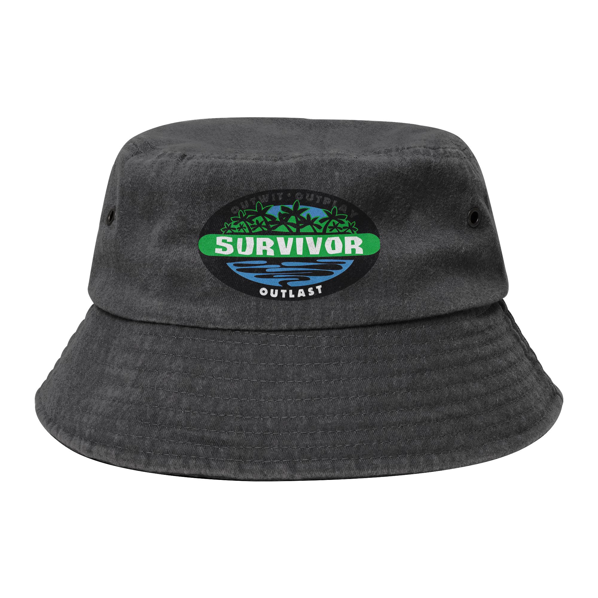 Outdoor Adventure Travel Show - アドベンチャーゲームテレビ番組 S-Survivors バケットハット女性用アウトドアダメージ加工デニムフィッシングハット旅行用パナマハット