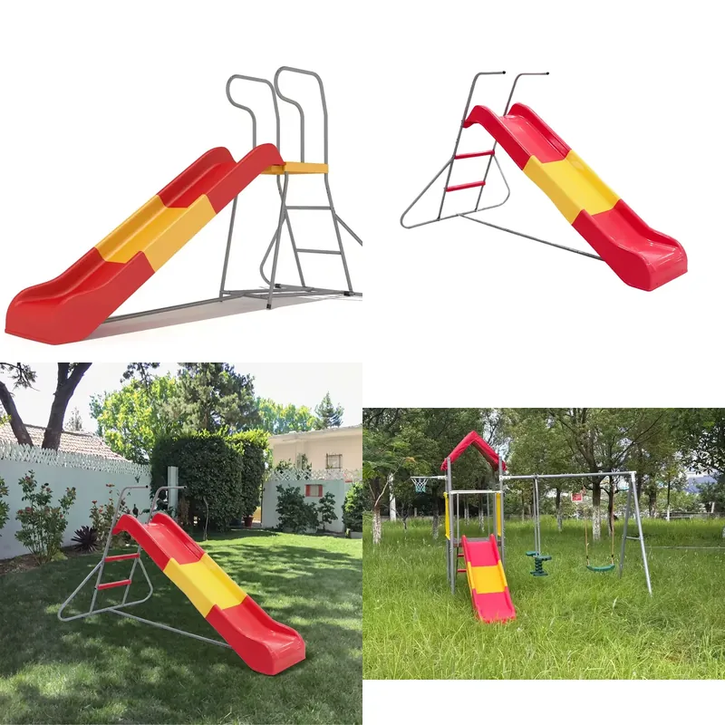 Outdoor Adventure For Toddlers - 子供用PEプラスチック製屋外ウォータースライド、スチール製幼児用遊具、家族教育アドベンチャーパークガーデンスライド