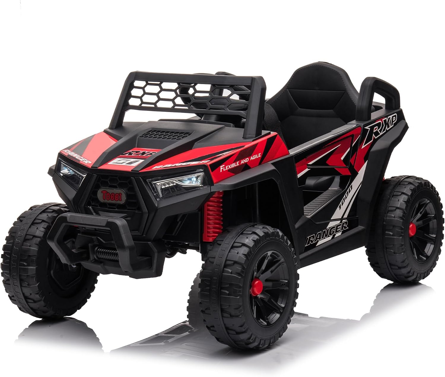 Outdoor Adventure For Toddlers - 子供用バッテリー駆動4輪車 電動おもちゃ 幼児用 36 レッド 25W