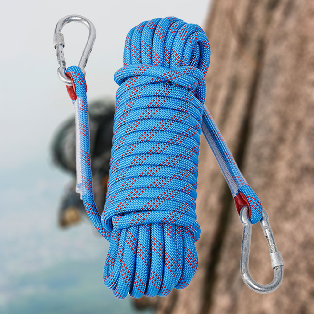 10mm屋外用静的ラペリングロープ、2つのフック付き、クライ - Rope Climbing Static のレビューと価格