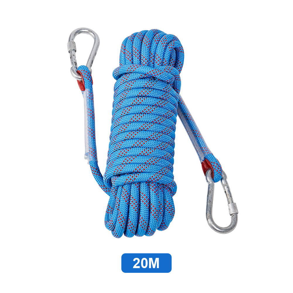 10mm屋外用静的ラペリングロープ、2つのフック付き、クライ - Rope Climbing Static のレビューと価格