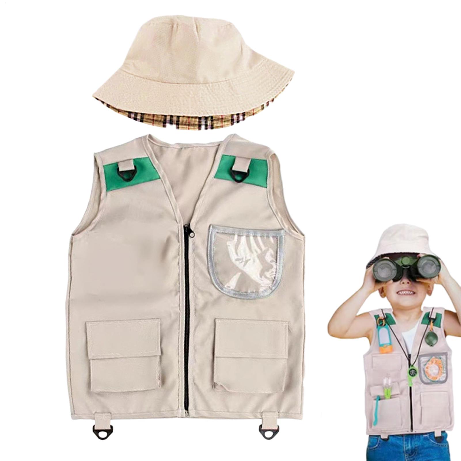 サファリキッズアウトドアエクスプローラーキット、カーゴベスト - Outdoor Adventure Activities For Kids のレビューと価格