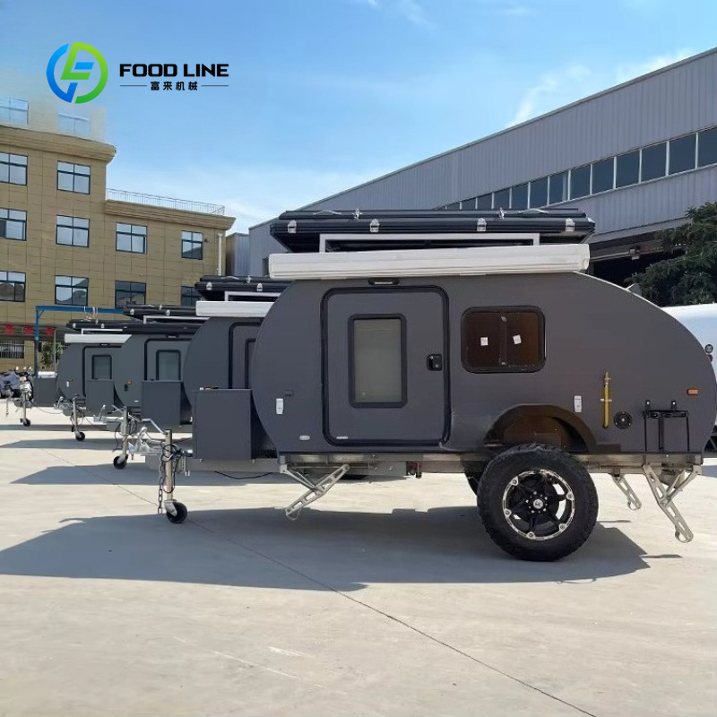 カスタムメイドのダークグレーのオフロードティアドロップ型トラ - Outdoor Adventure Rv のレビューと価格