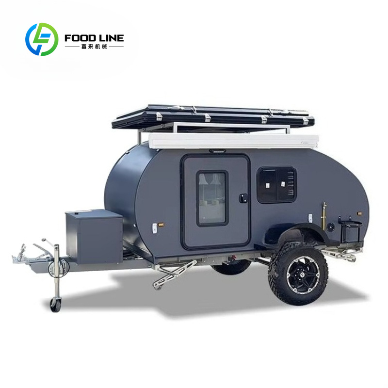 カスタムメイドのダークグレーのオフロードティアドロップ型トラ - Outdoor Adventure Rv のレビューと価格