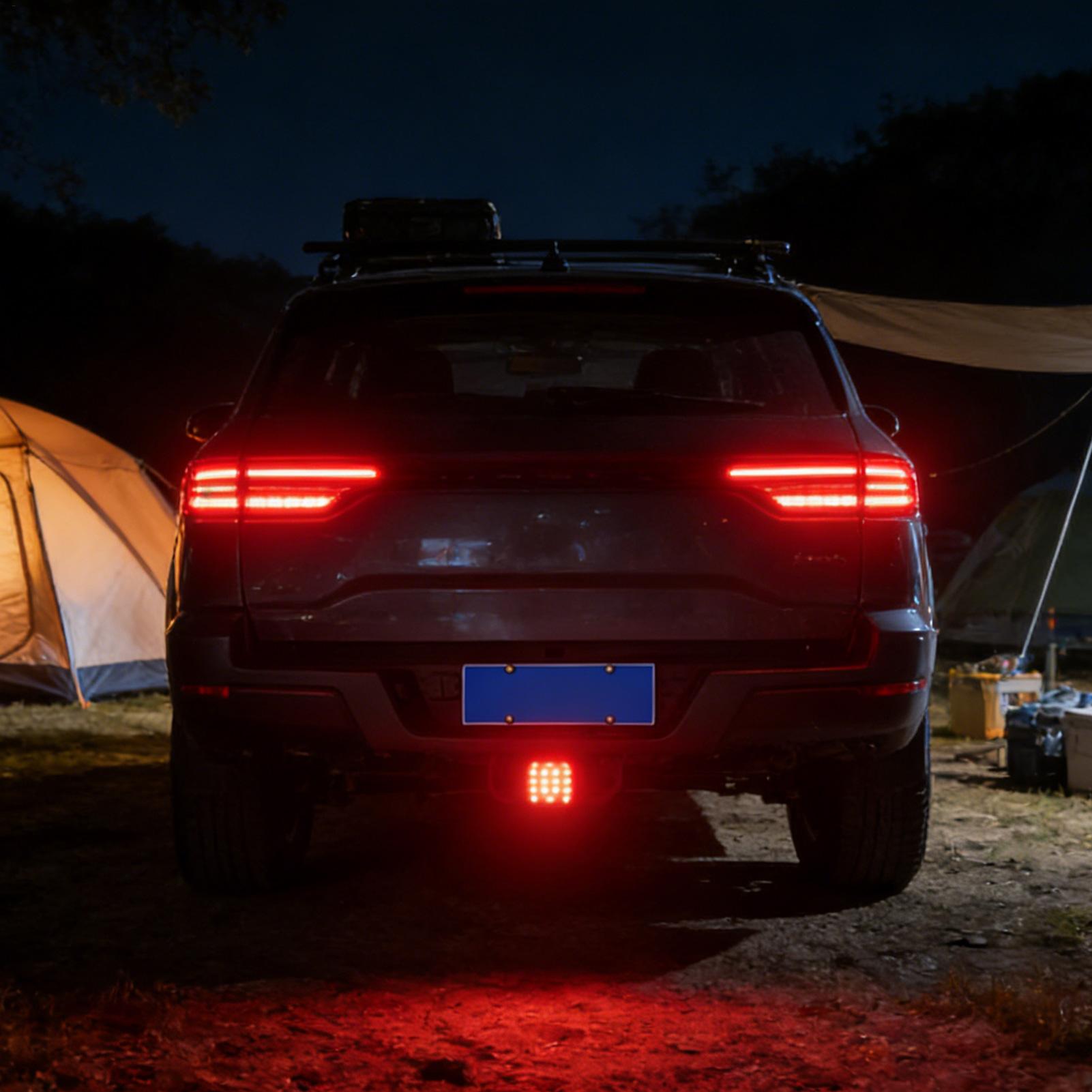 トラックヒッチカバー バンパーヒッチキャップライト トレーラ - Outdoor Adventure Rv のレビューと価格