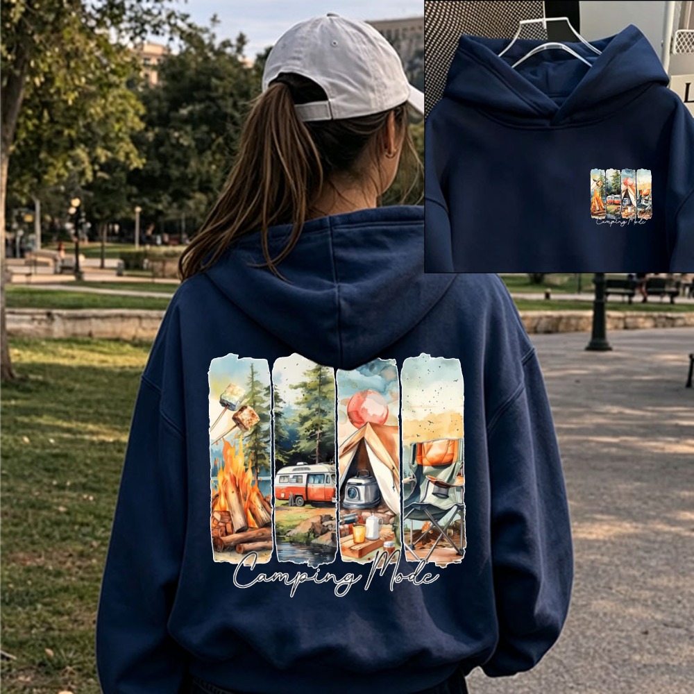 女性用キャンプモード水彩キャンプファイヤーテントRVアウトド - Outdoor Adventure Rv のレビューと価格