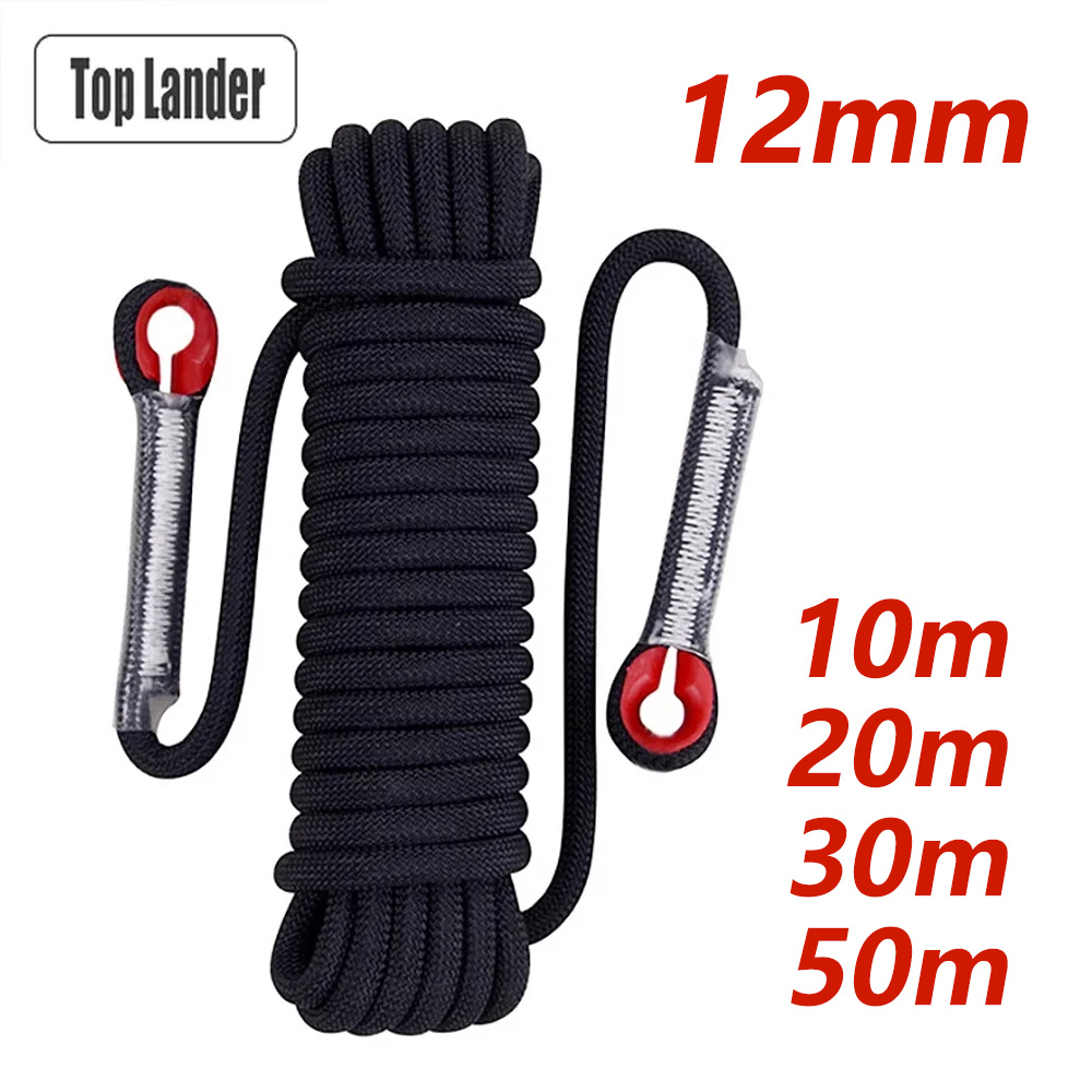12 ミリメートル安全ライフロープクライミングロープ静的ロッ - Rope Climbing Static のレビューと価格