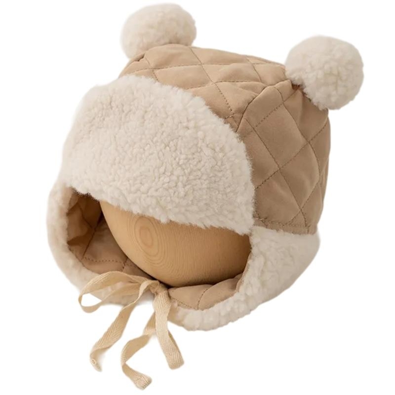 D0JC 幼児用防風ウォームハット プラッシュポンポンボンネ - Outdoor Adventure For Toddlers のレビューと価格